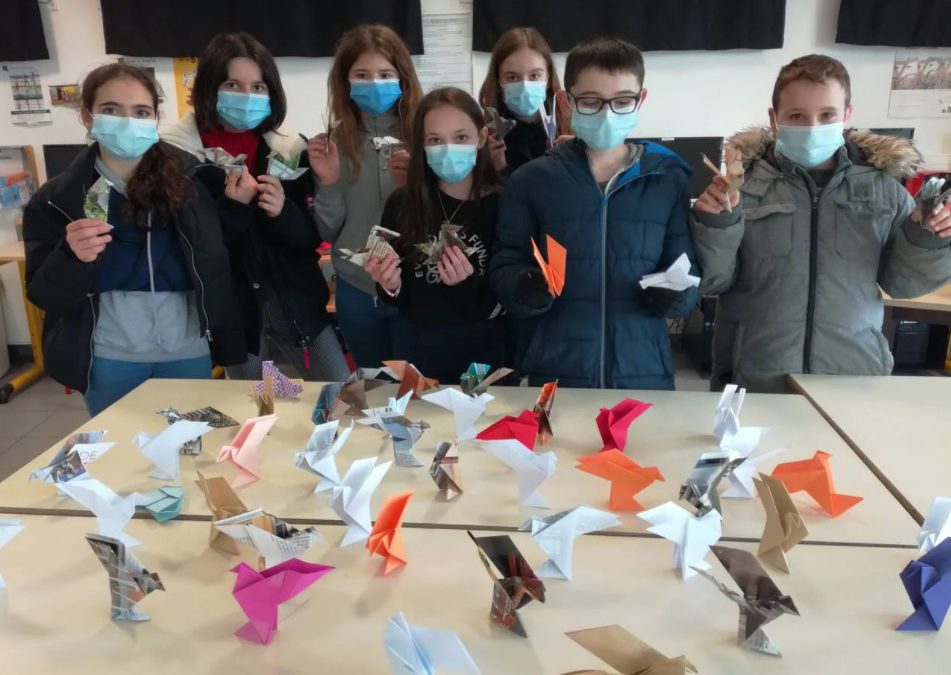 Ouest-France : Des colombes en origami pour le palais de Tokyo